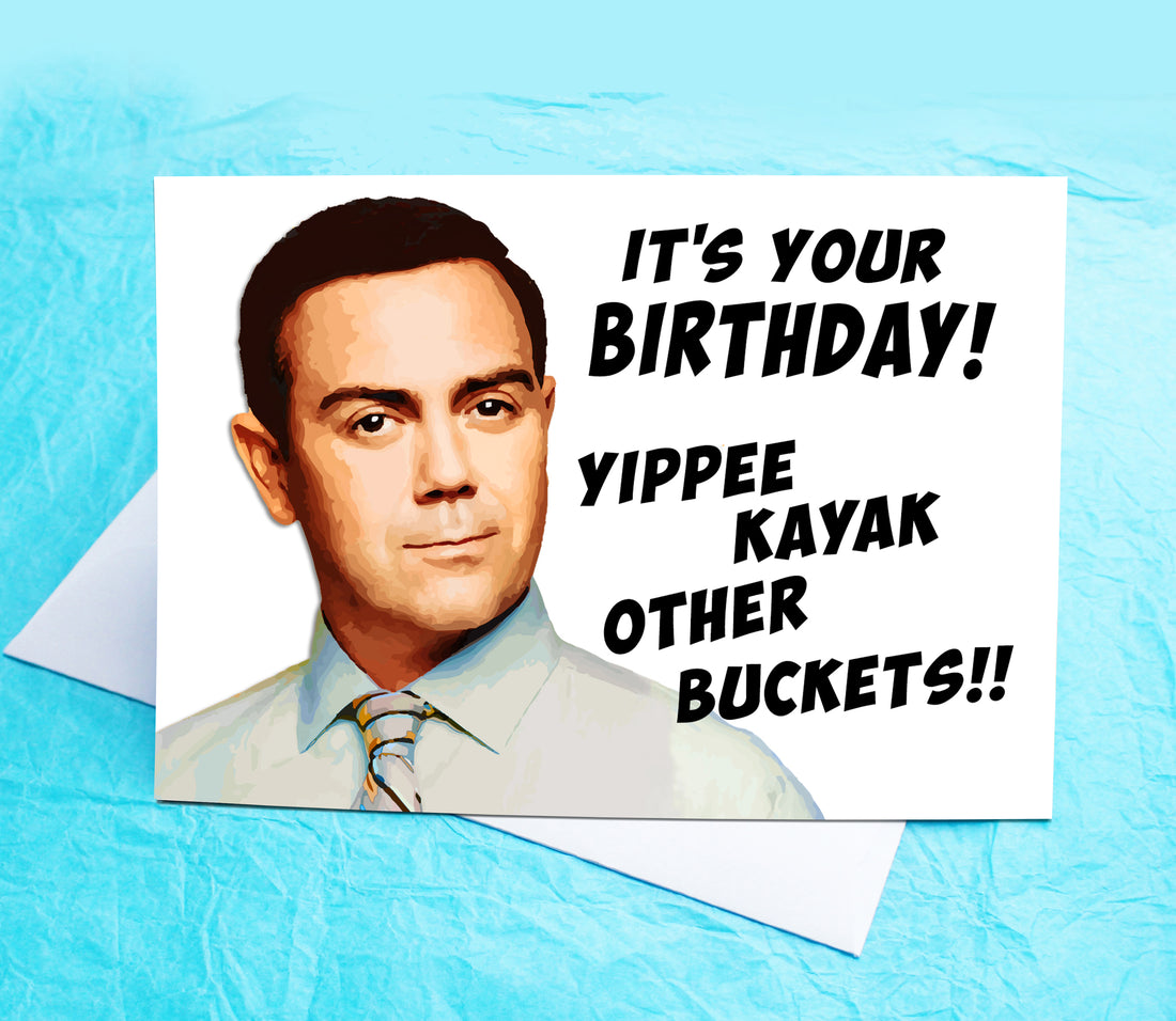 Charles Boyle Brooklyn Funny Birthday Card KimWestARt