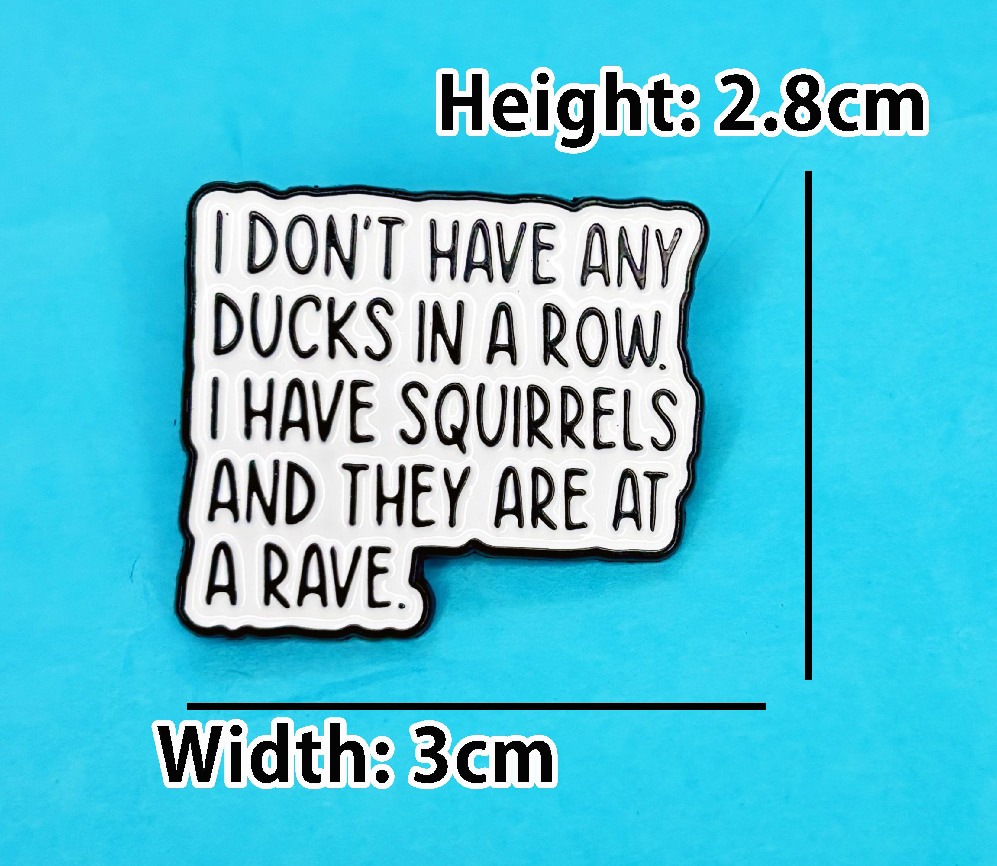 Funny Enamel Pin Ducks in a Row KimWestART