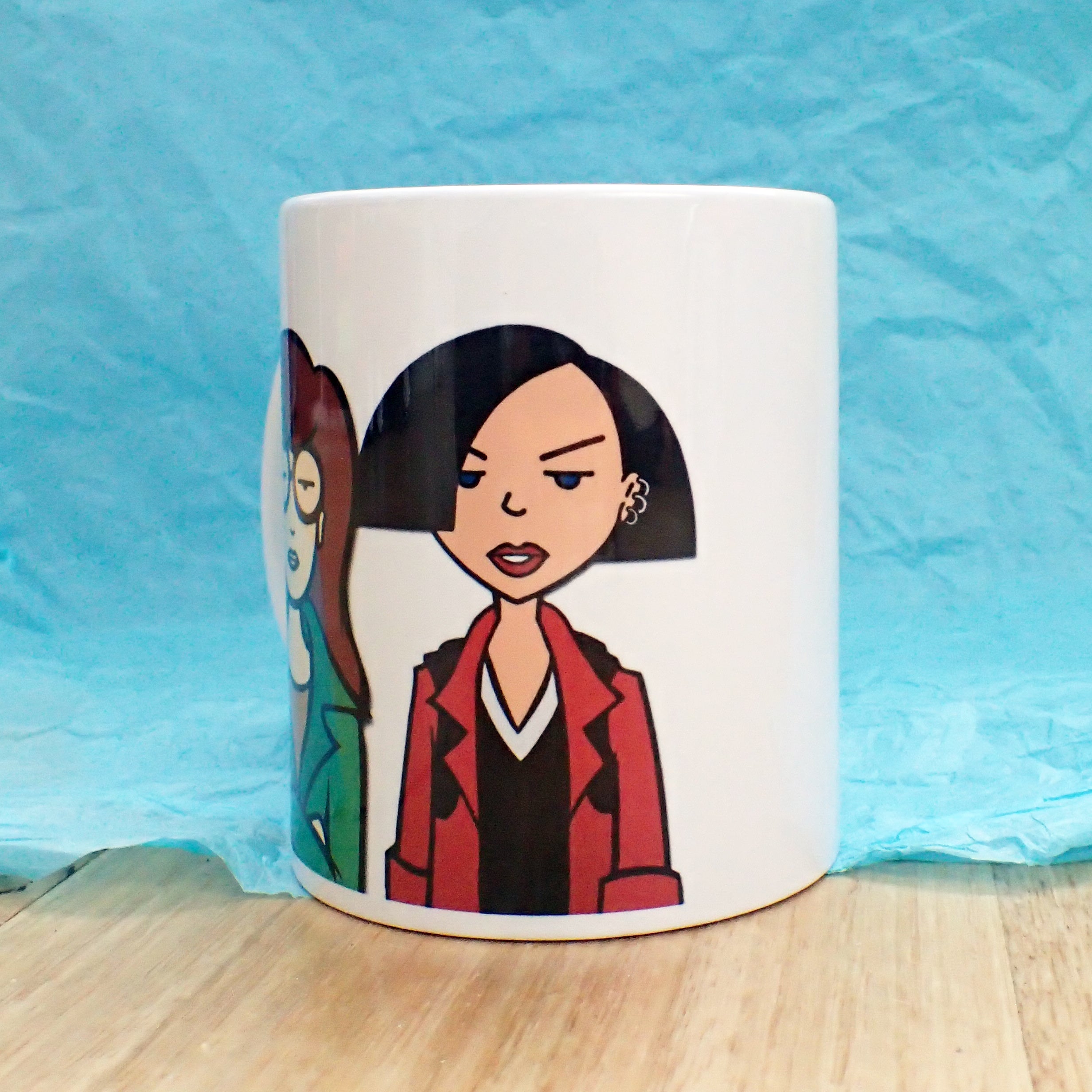 Freakin Friends Daria and Jane Novelty Mug KimWestARt