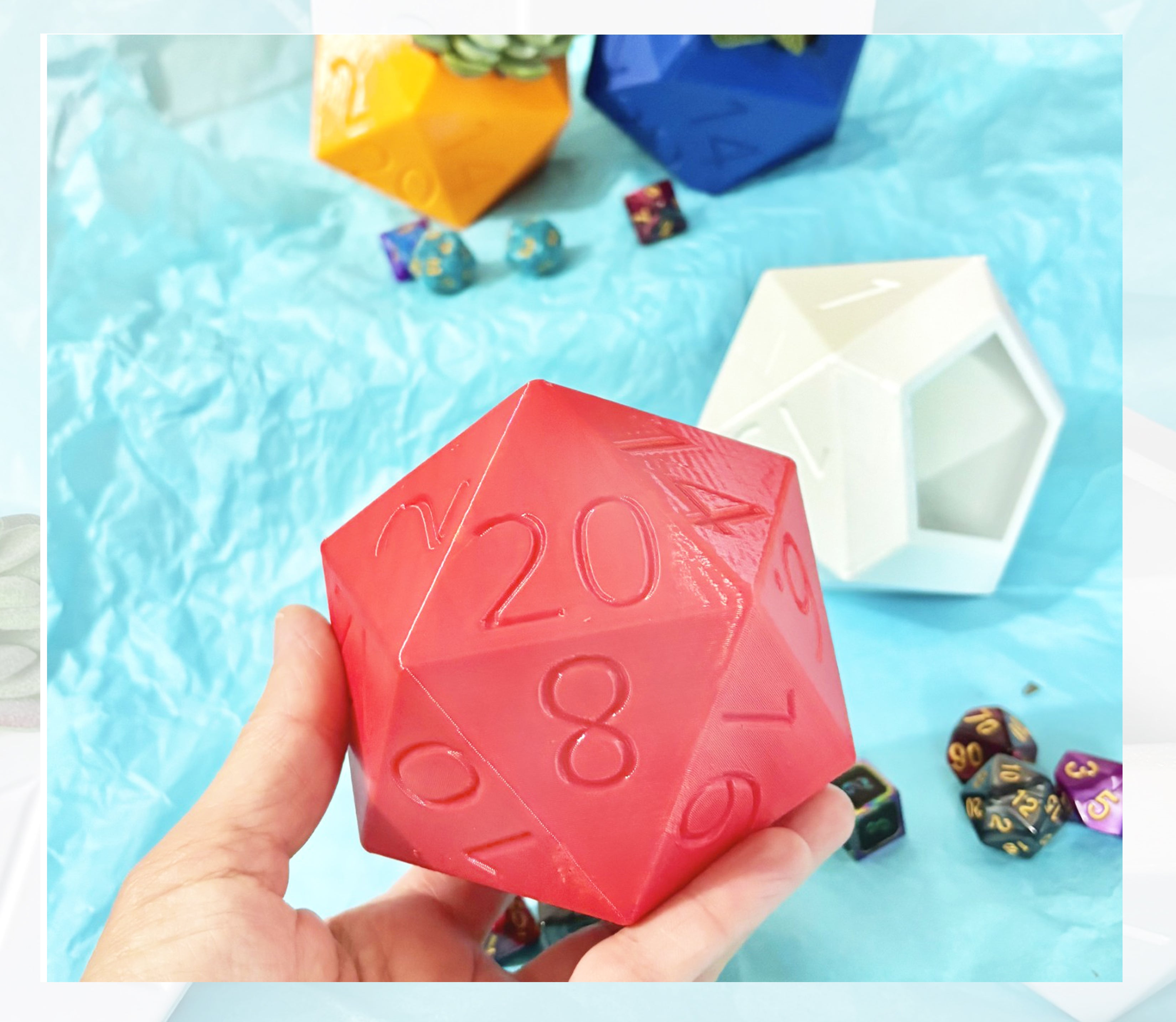 TTRPG D12 Dice Planter KimWestART