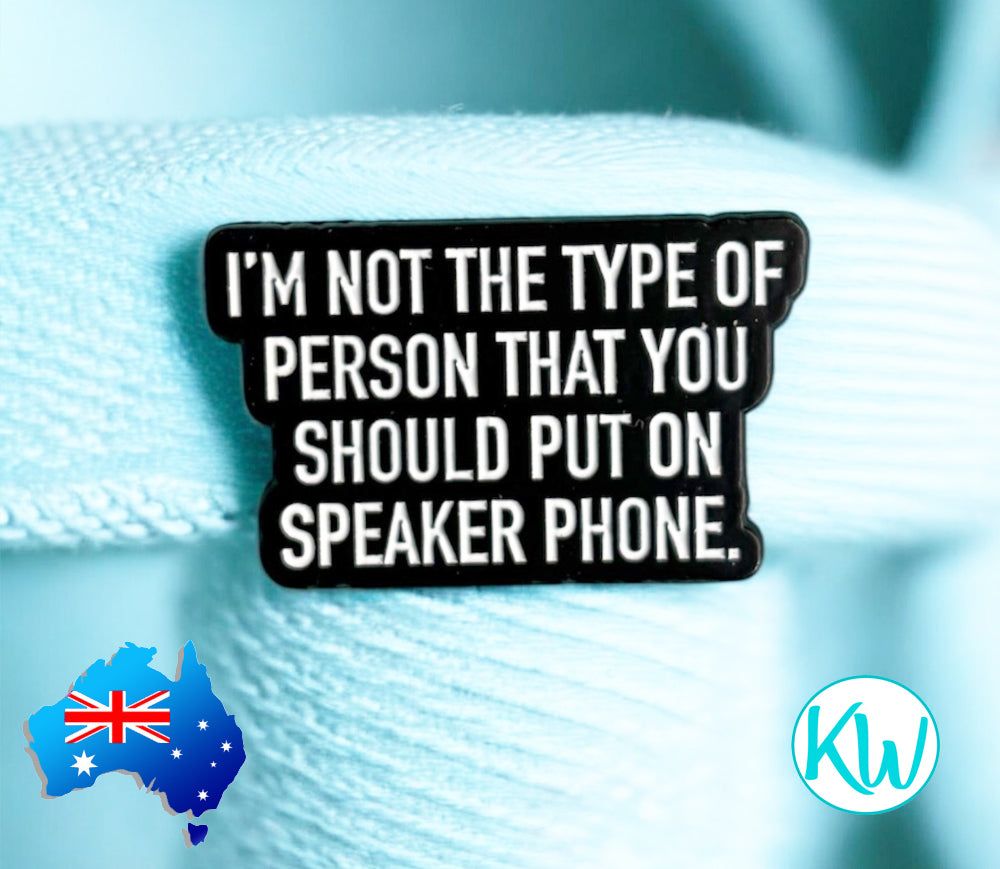 Funny Sarcastic Enamel Pin I&