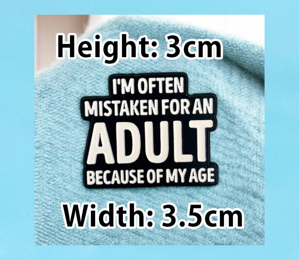 Funny Sarcastic Enamel Pin I&