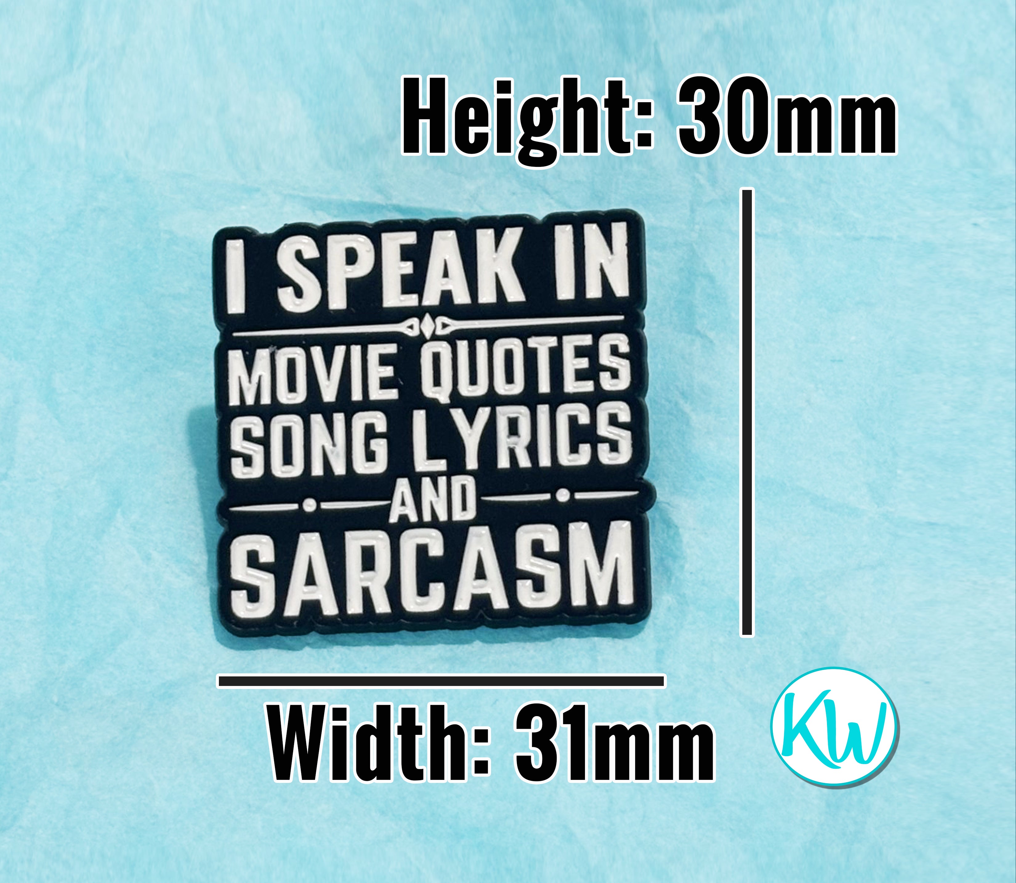 Funny Enamel Pin Speak in Movie Quotes KimWestART