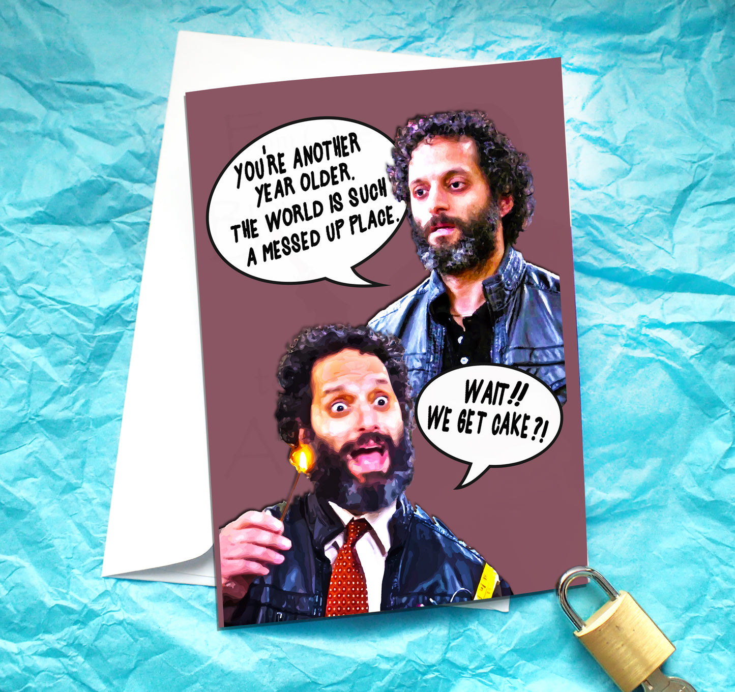 Adrian Pimento Brooklyn Nine Nine Funny Birthday Card KimWestARt