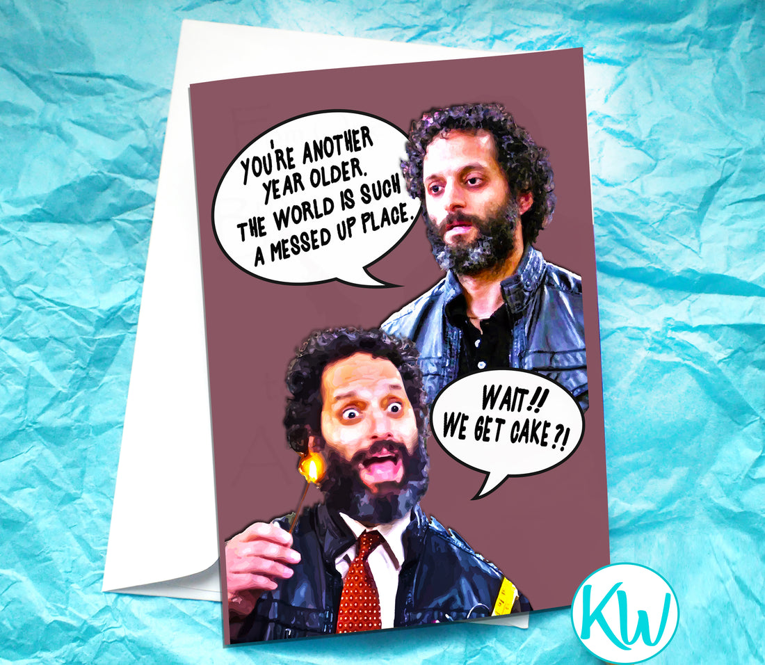 Adrian Pimento Brooklyn Nine Nine Funny Birthday Card KimWestARt