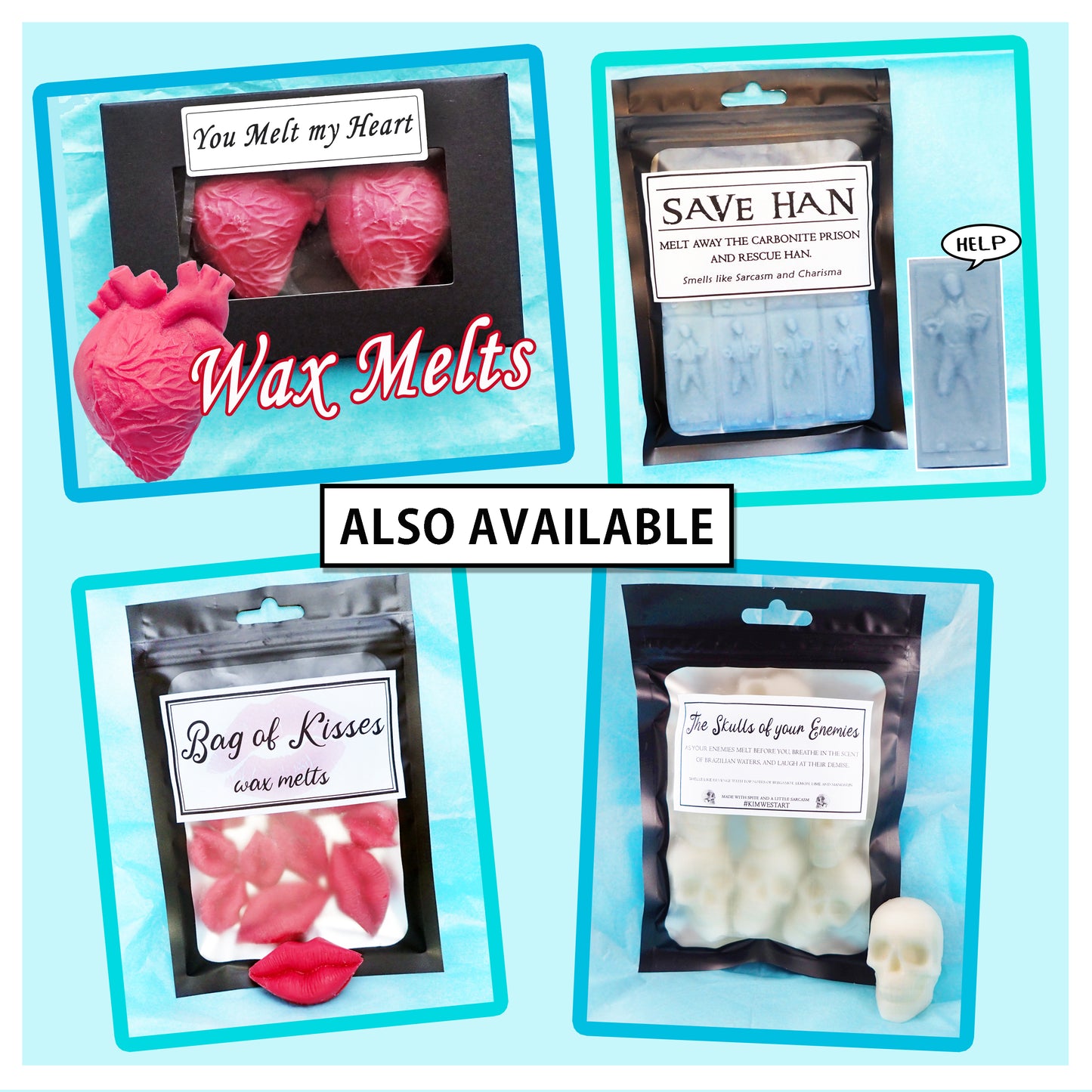 Anatomical Heart Wax Melts / You melt my heart KimWestARt