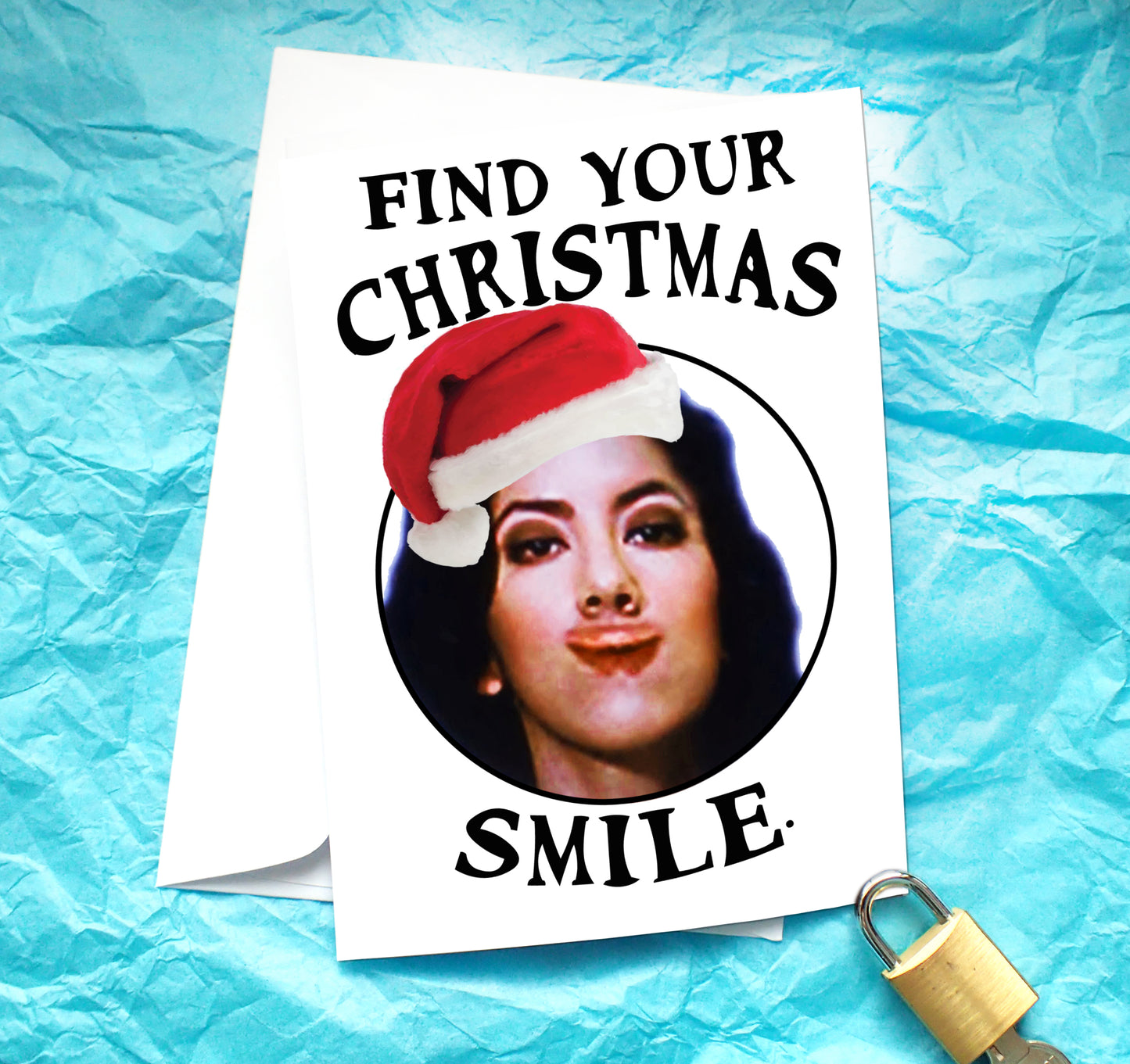 Rosa Diaz Brooklyn Nine Nine Christmas Card KimWestARt