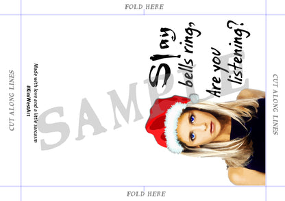 Instant Download Buffy the Vampire Slayer Christmas Card KimWestART