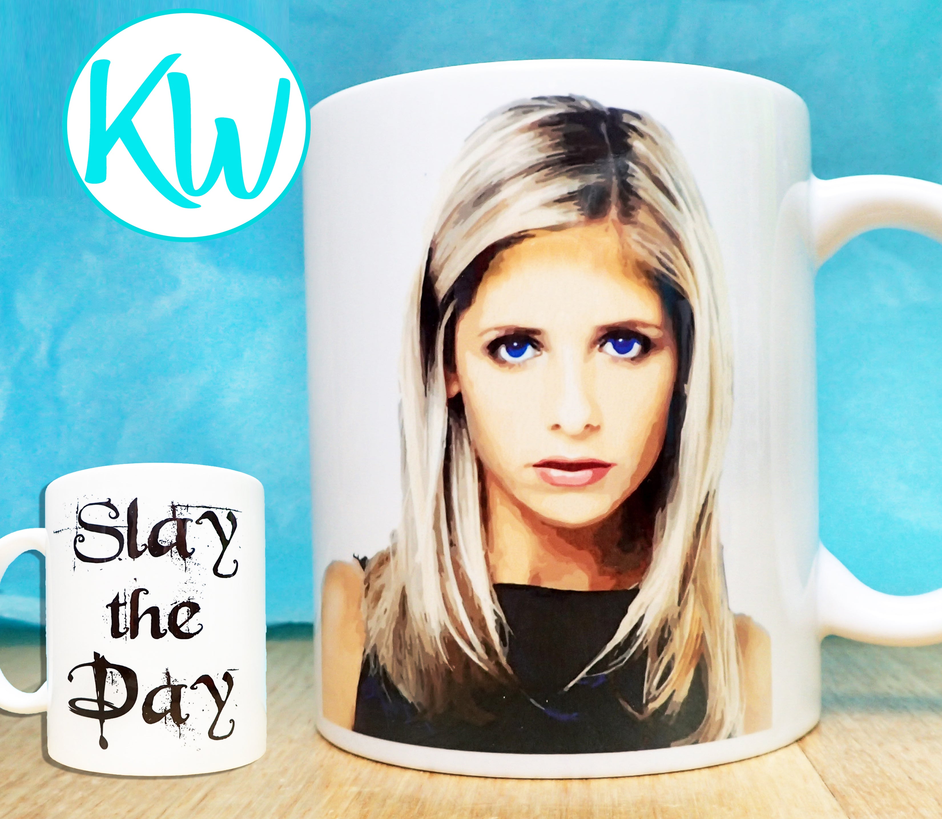 Buffy Novelty Coffee Mug KimWestARt