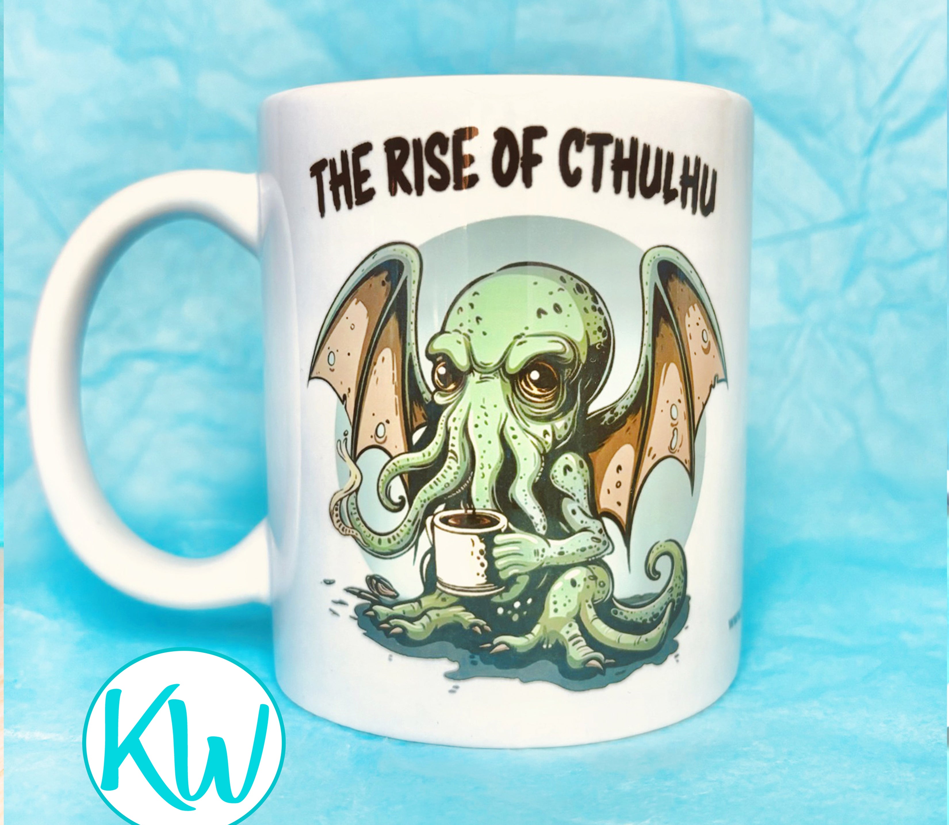 Cthulhu Rising Funny Mug KimWestART