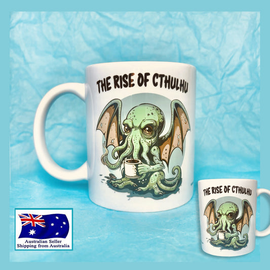 Cthulhu Rising Funny Mug KimWestART