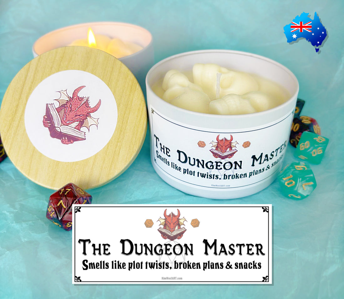 Dungeon Master Novelty Candle KimWestART