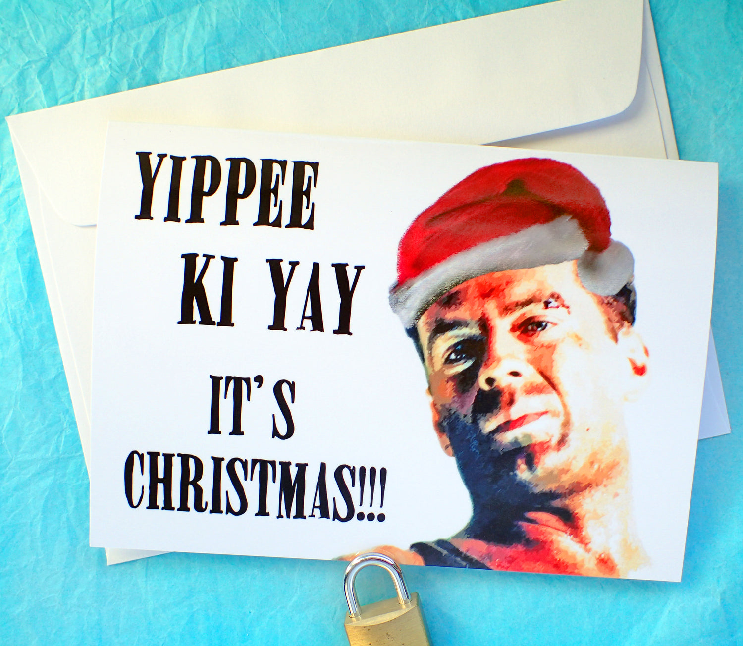 Die Hard Christmas Card KimWestARt