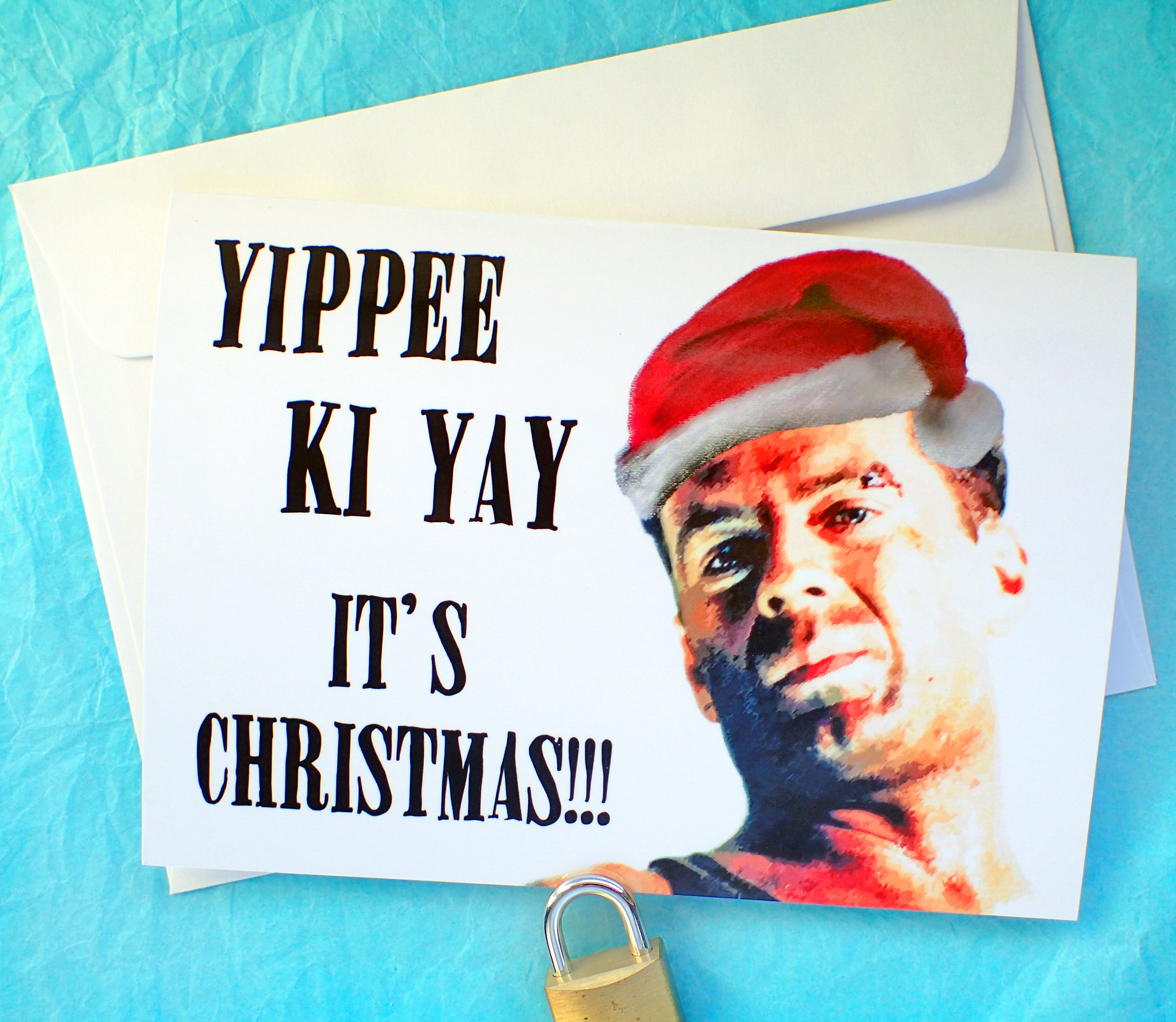 Die Hard Christmas Card KimWestARt