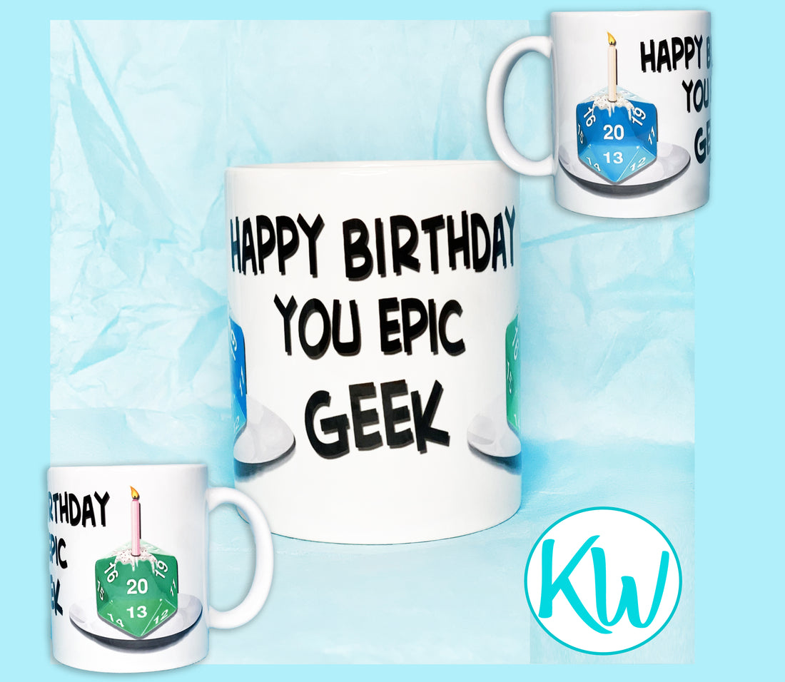 Dungeons and Dragons Funny Birthday Mug KimWestART