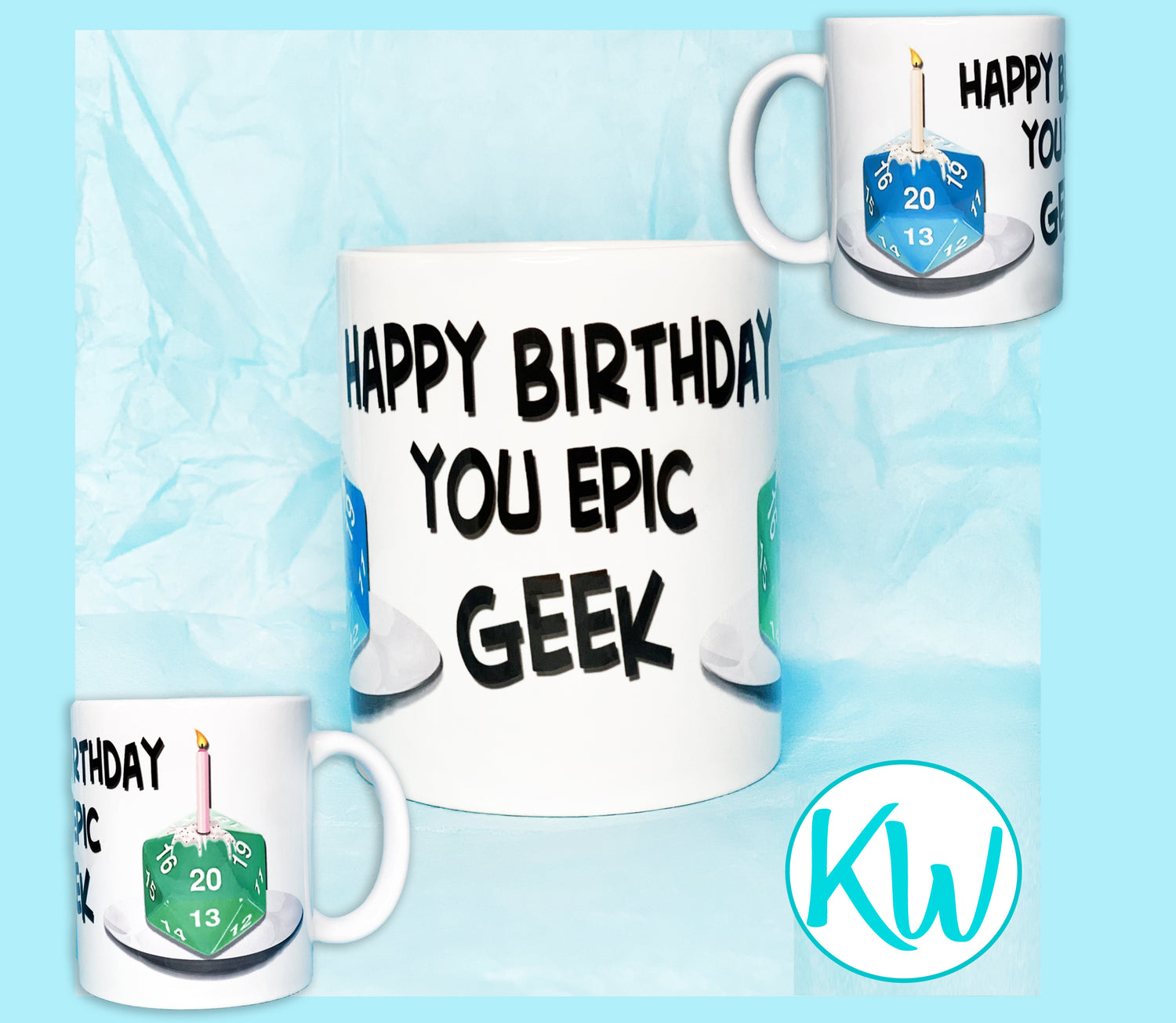 Dungeons and Dragons Funny Birthday Mug KimWestART