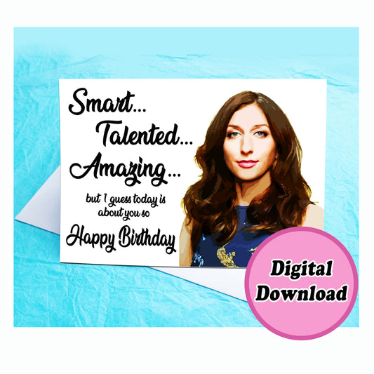 Instant Download Brooklyn Nine Nine Gina Linetti funny birthday card KimWestARt