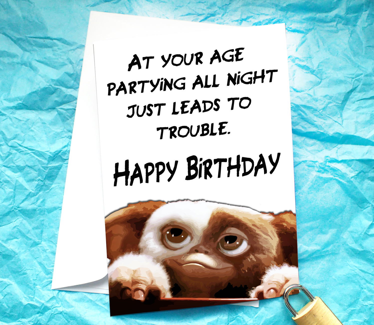 Gremlins Funny Birthday Card KimWestARt