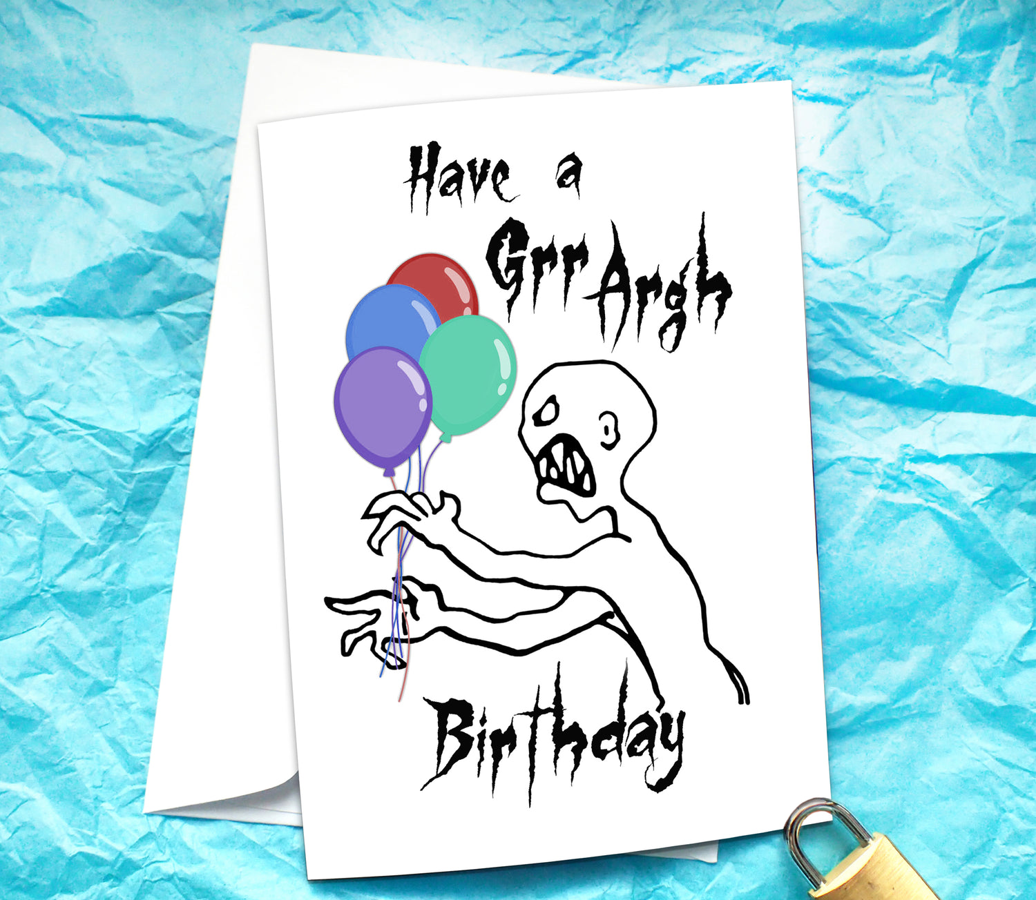 Grr Argh Funny Birthday Card KimWestARt