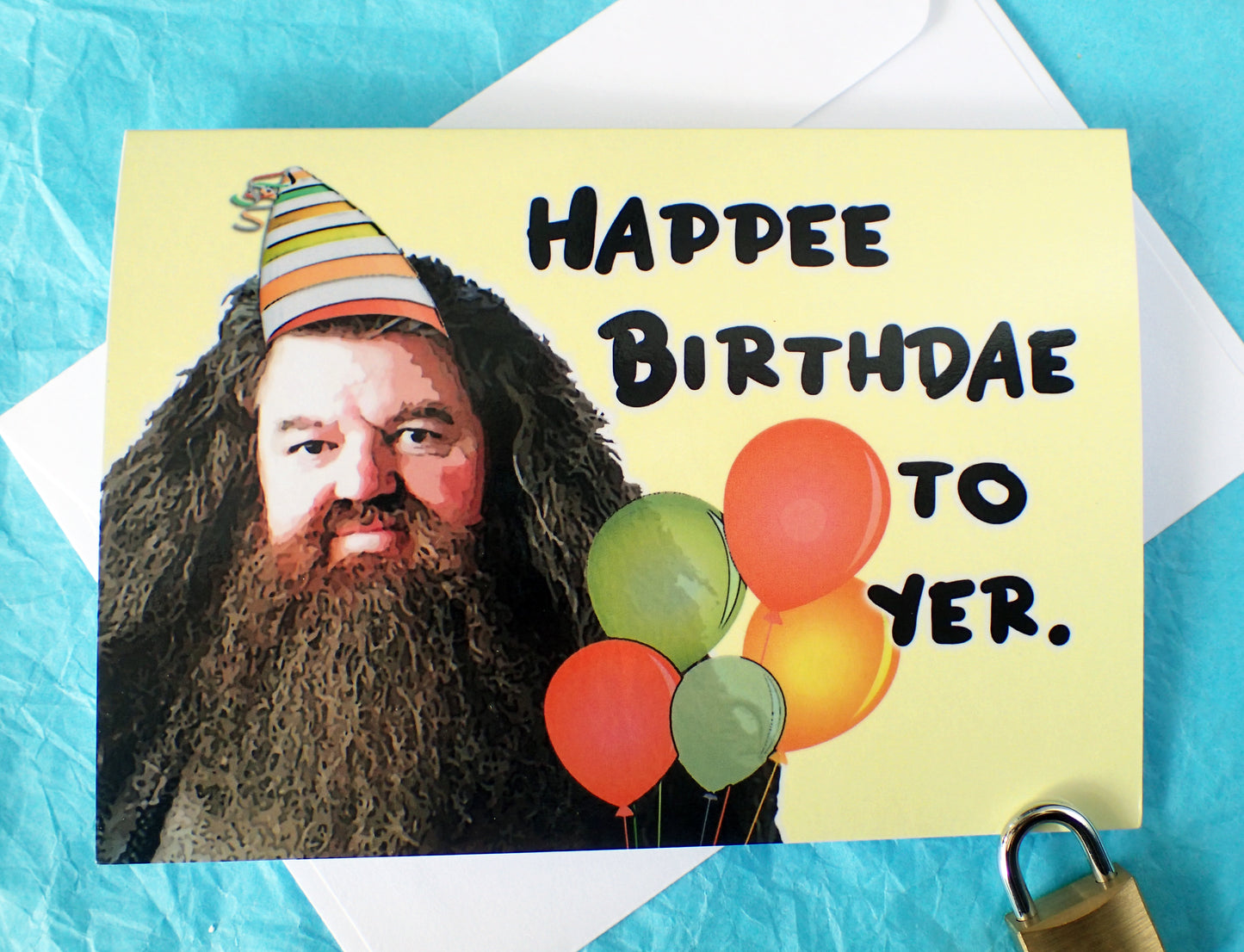 Hagrid HP Funny Birthday Card KimWestARt