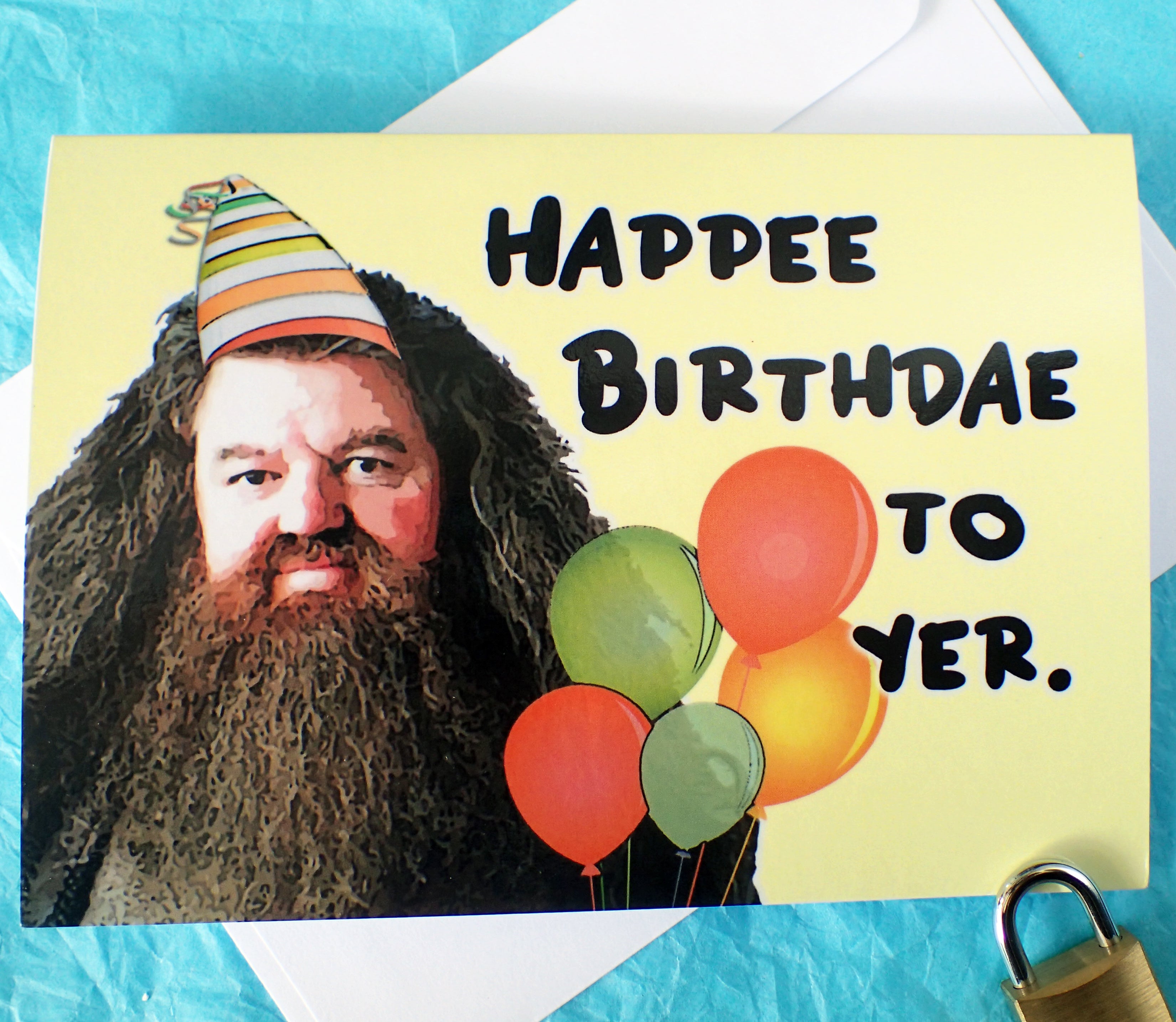 Hagrid HP Funny Birthday Card KimWestARt