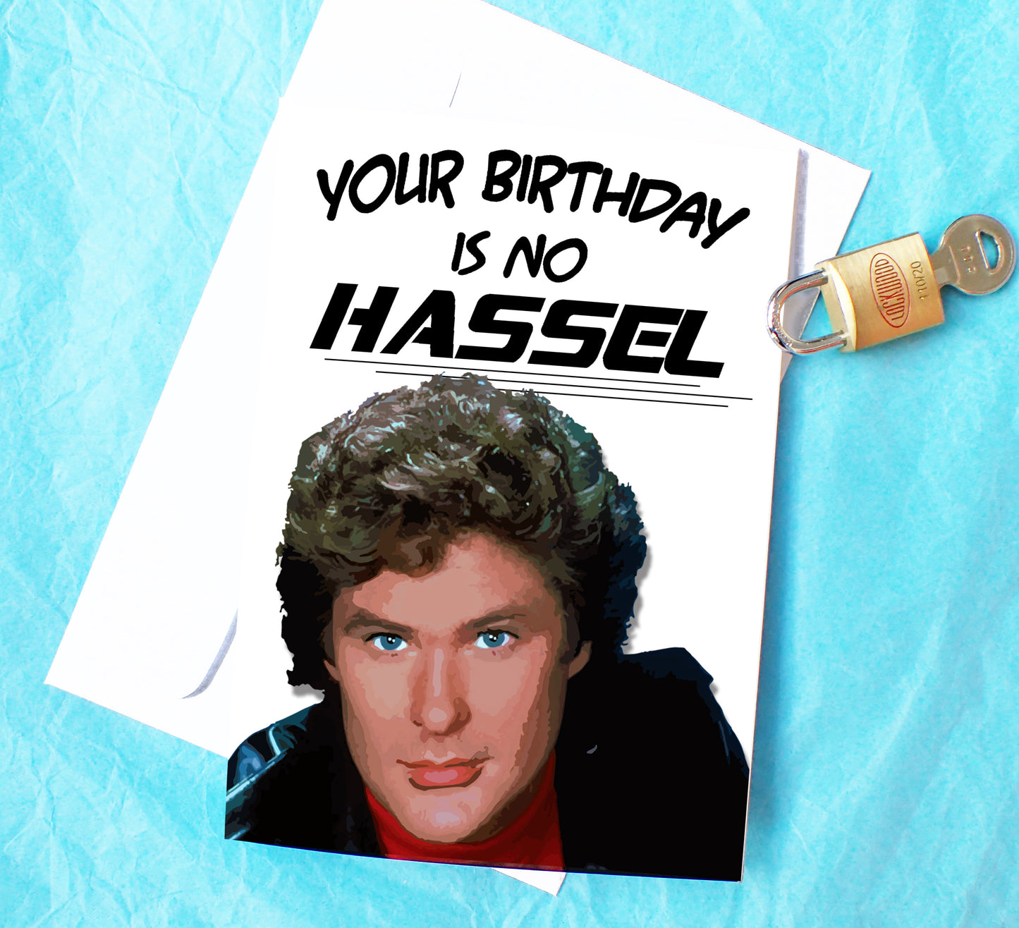 David Hasselhoff Funny Birthday Card KimWestART