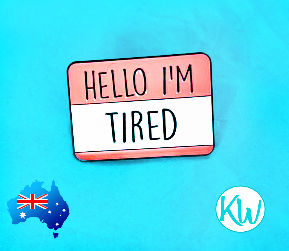 Funny Enamel Pin Hello I&