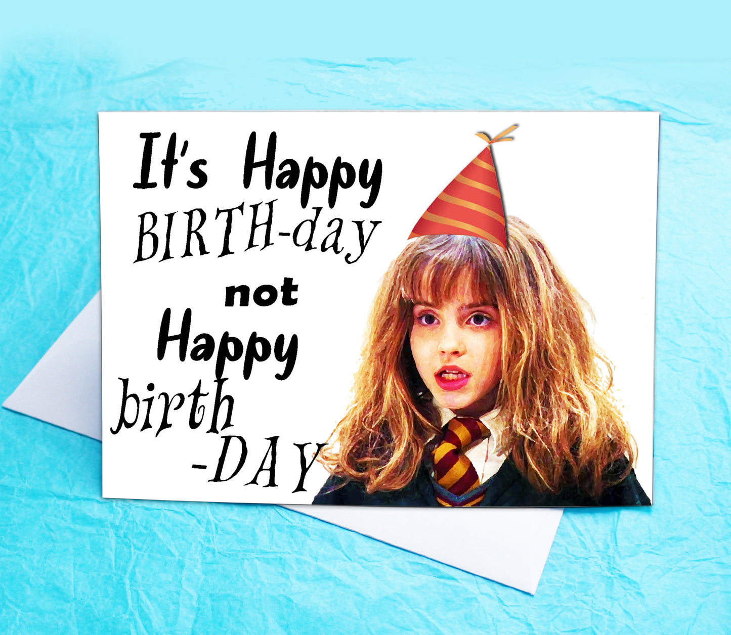 Hermione Funny Birthday Card KimWestARt