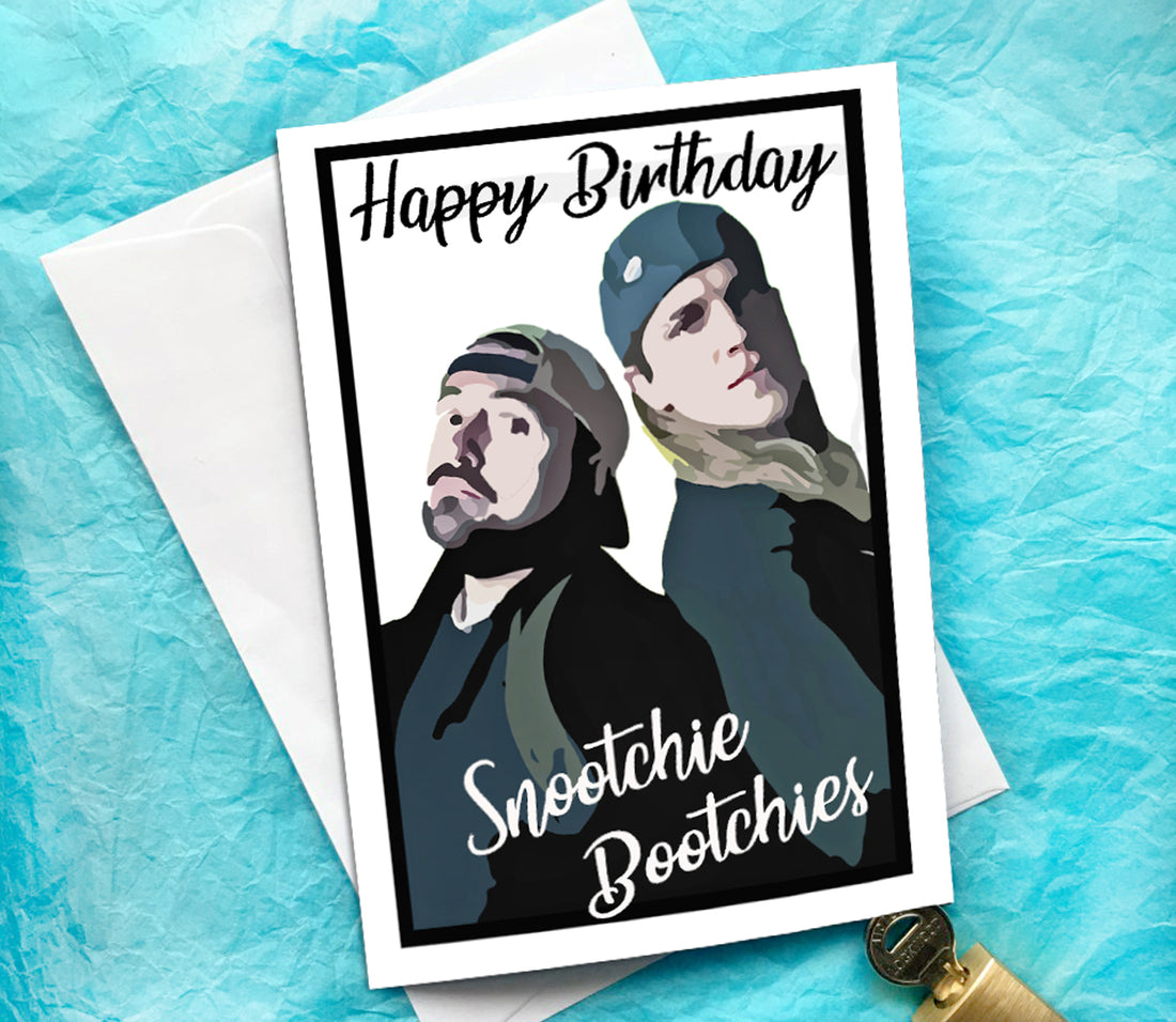 Jay and Silent Bob Funny Birthday Card KimWestARt