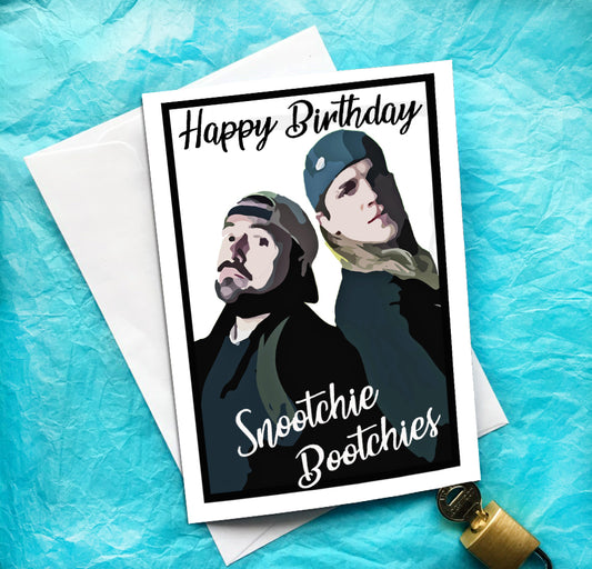 Jay and Silent Bob Funny Birthday Card KimWestARt