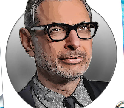 Jeff Goldblum Funny Birthday Card KimWestARt