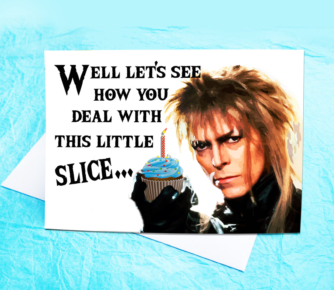 The Labyrinth Jareth Funny Birthday Card KimWestARt