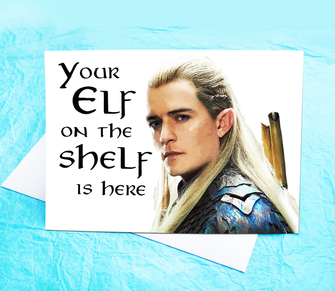 Legolas Funny Christmas or Greeting Card KimWestARt