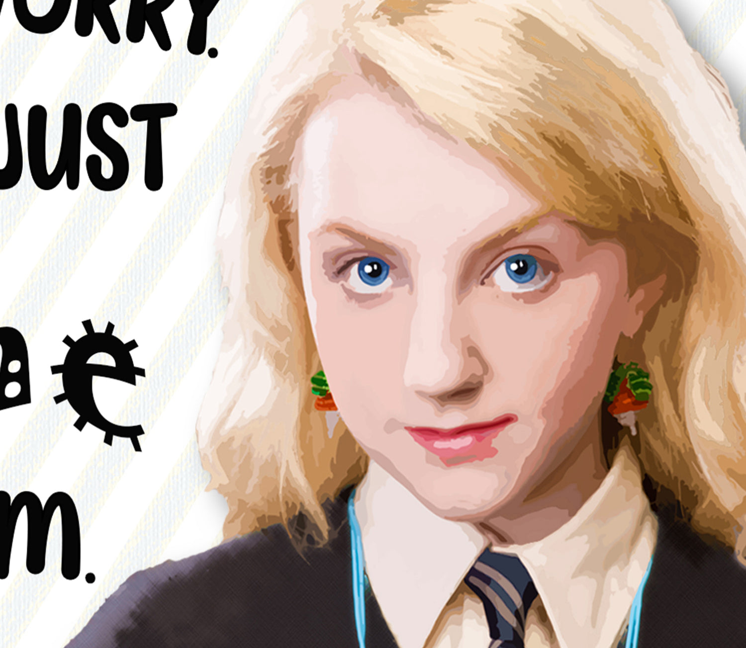 Luna LoveGood Harry Potter Funny card KimWestARt