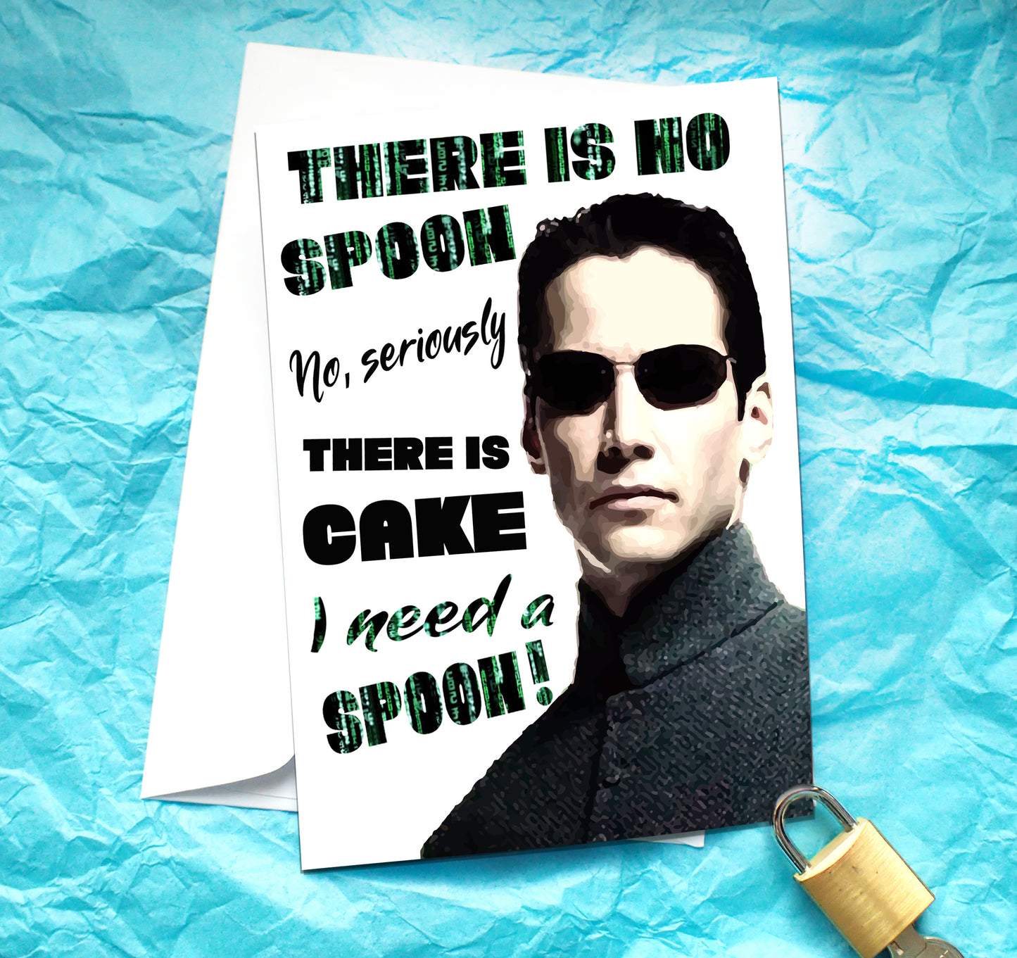 The Matrix Neo Funny Birthday Card KimWestARt