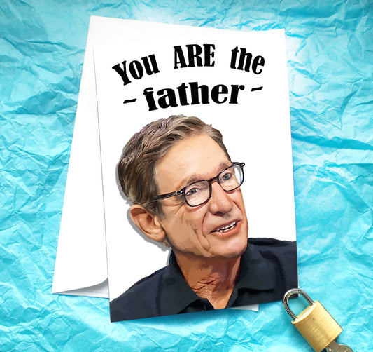 Maury Povich Funny Father Card KimWestARt