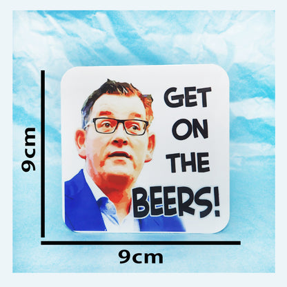 Funny Large Fridge Magnet Get on The Beers KimWestARt