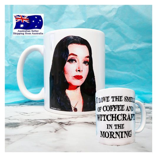 Morticia Adams Novelty Mug KimWestARt