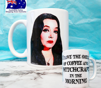 Morticia Adams Novelty Mug KimWestARt