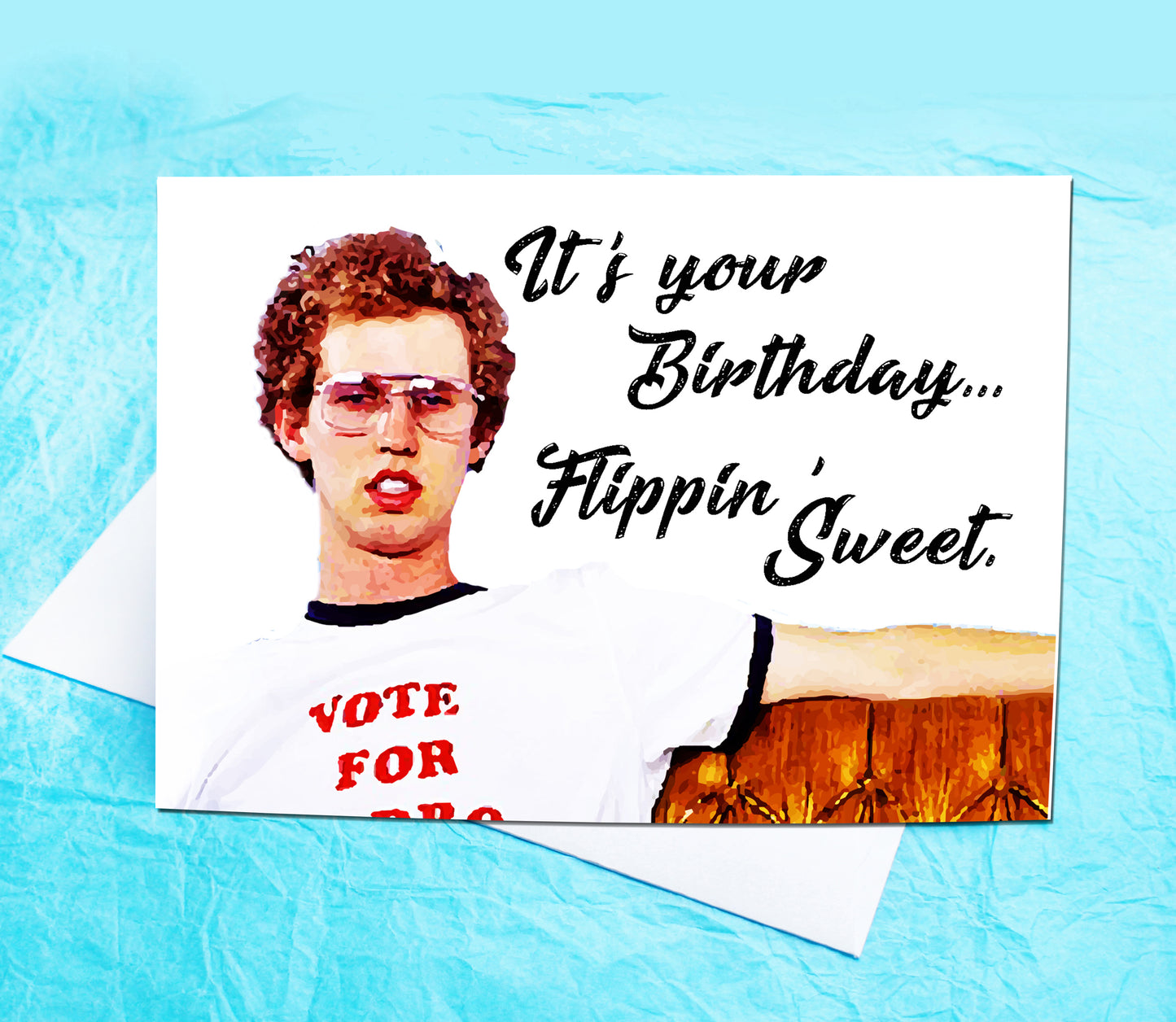 Napoleon Dynamite Funny Birthday Card KimWestARt