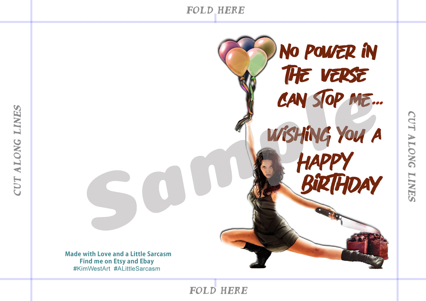 Insatnt Download River Tam FireFly Funny Birthday Card KimWestARt