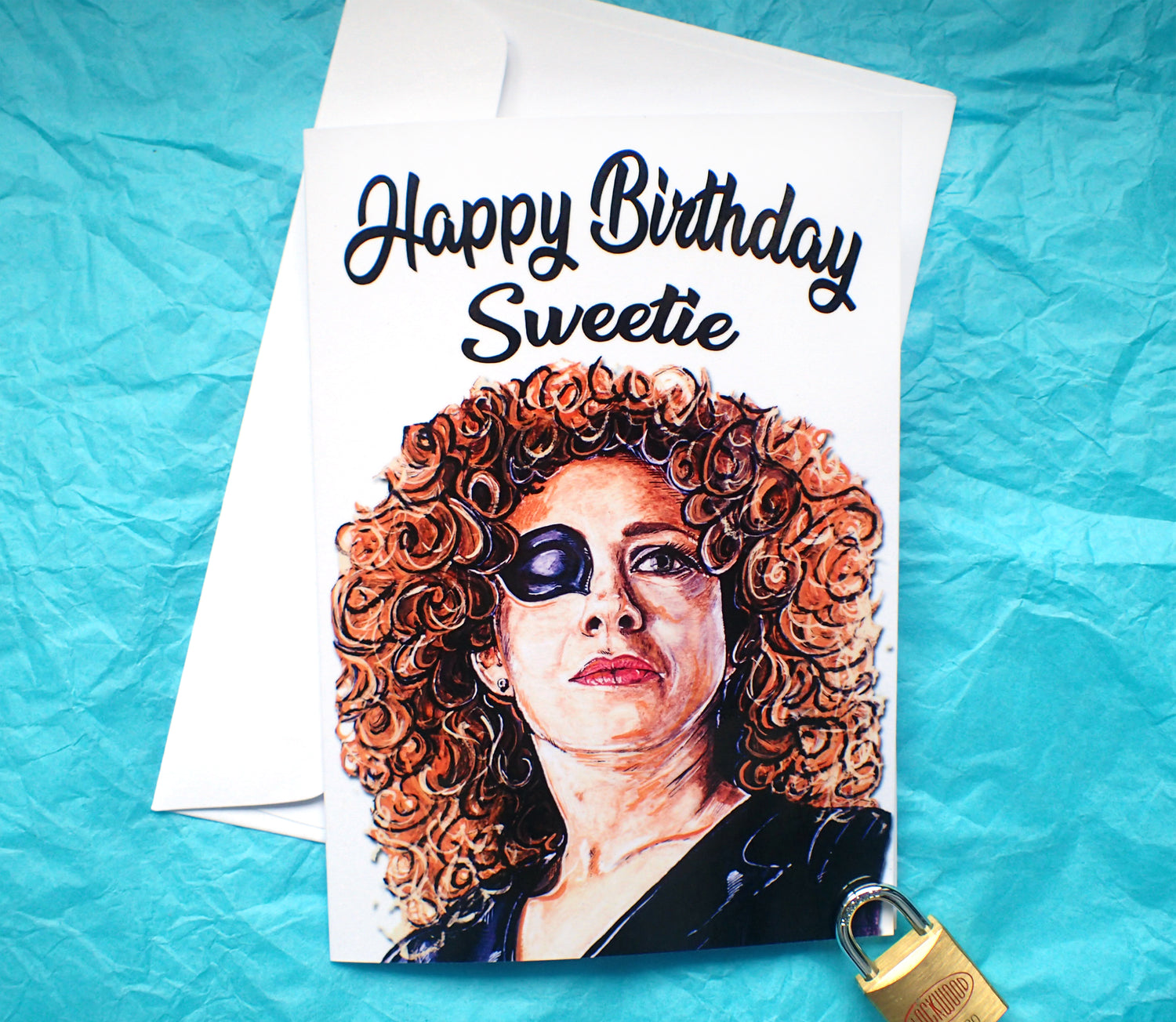 River Song Doctor Who Birthday Card KimWestARt