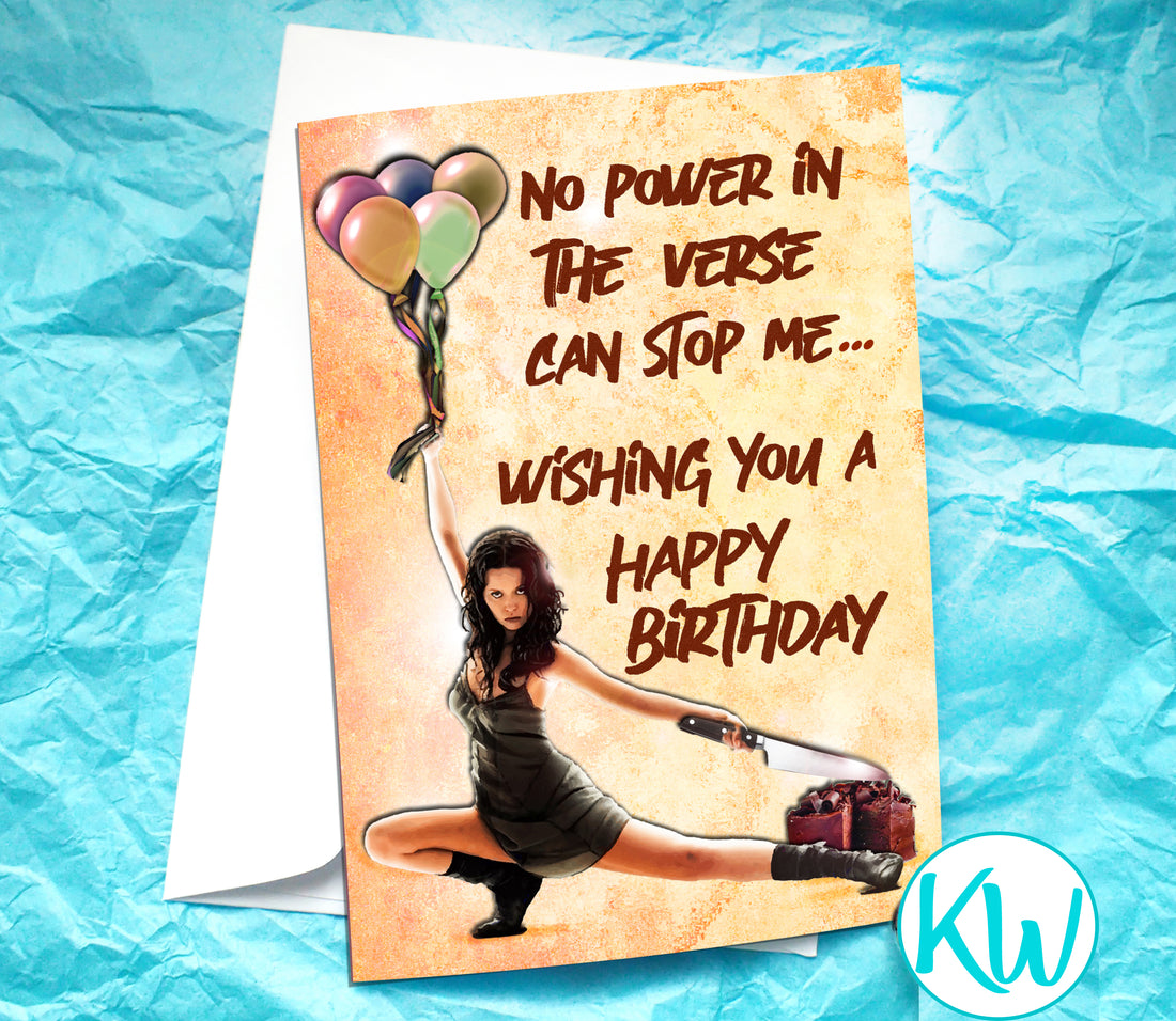 River Tam Serenity Birthday Card KimWestARt