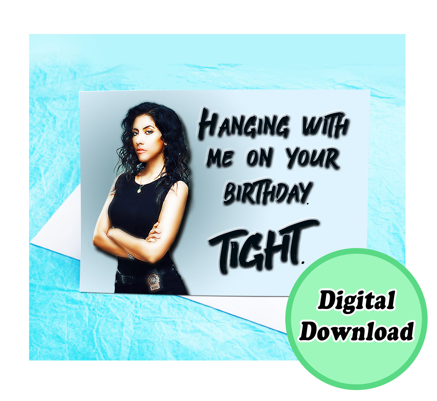 Instant Download Rosa Diaz Brooklyn Nine Nine Funny Birthday Card KimWestARt