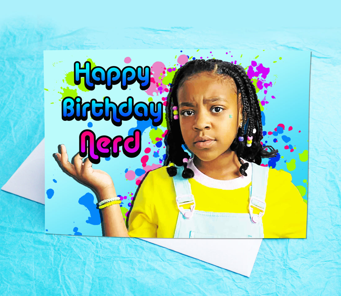 Erica Stranger Things Funny Birthday Card KimWestARt