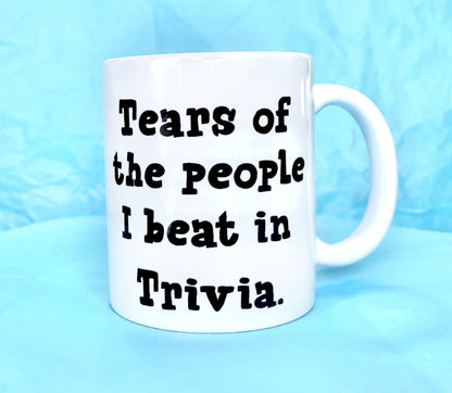 Tears from Trivia Funny Coffee Mug KimWestART