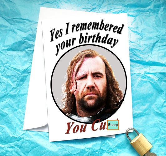 The Hound Funny Birthday Card KimWestARt