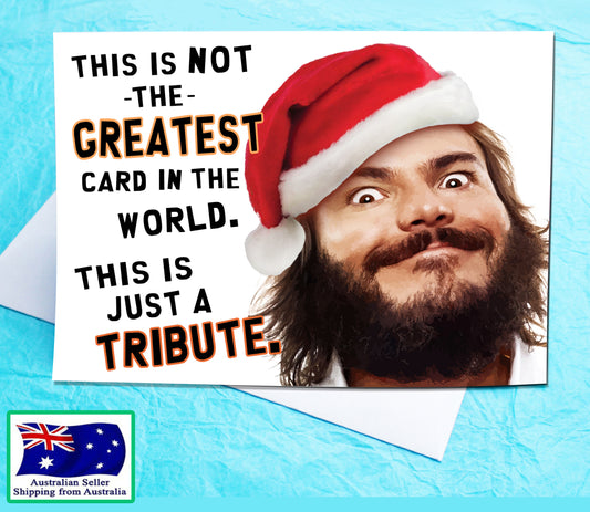 This is just a Tribute Funny Christmas Card KimWestARt