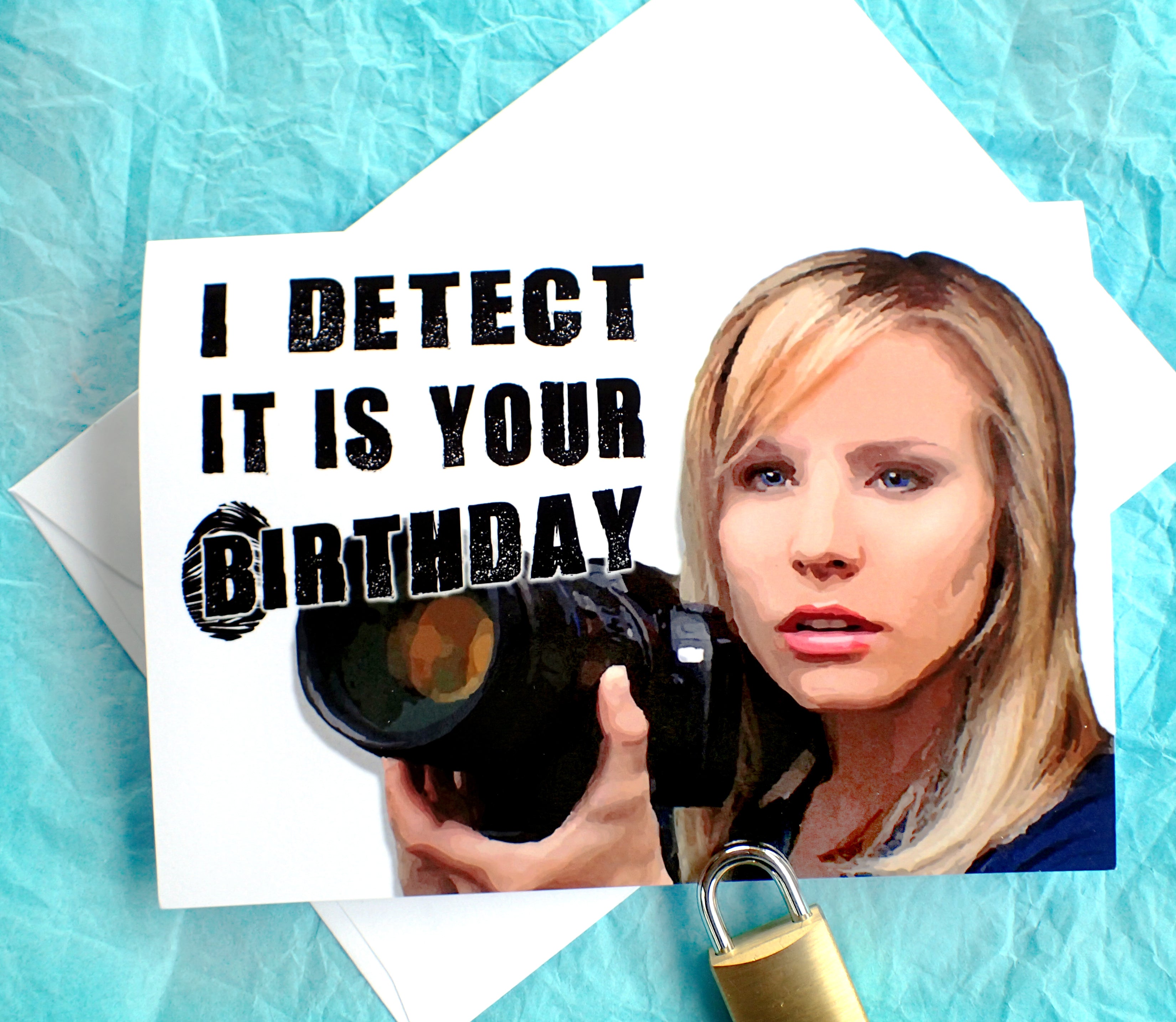 Veronica Mars Funny Birthday Card KimWestARt