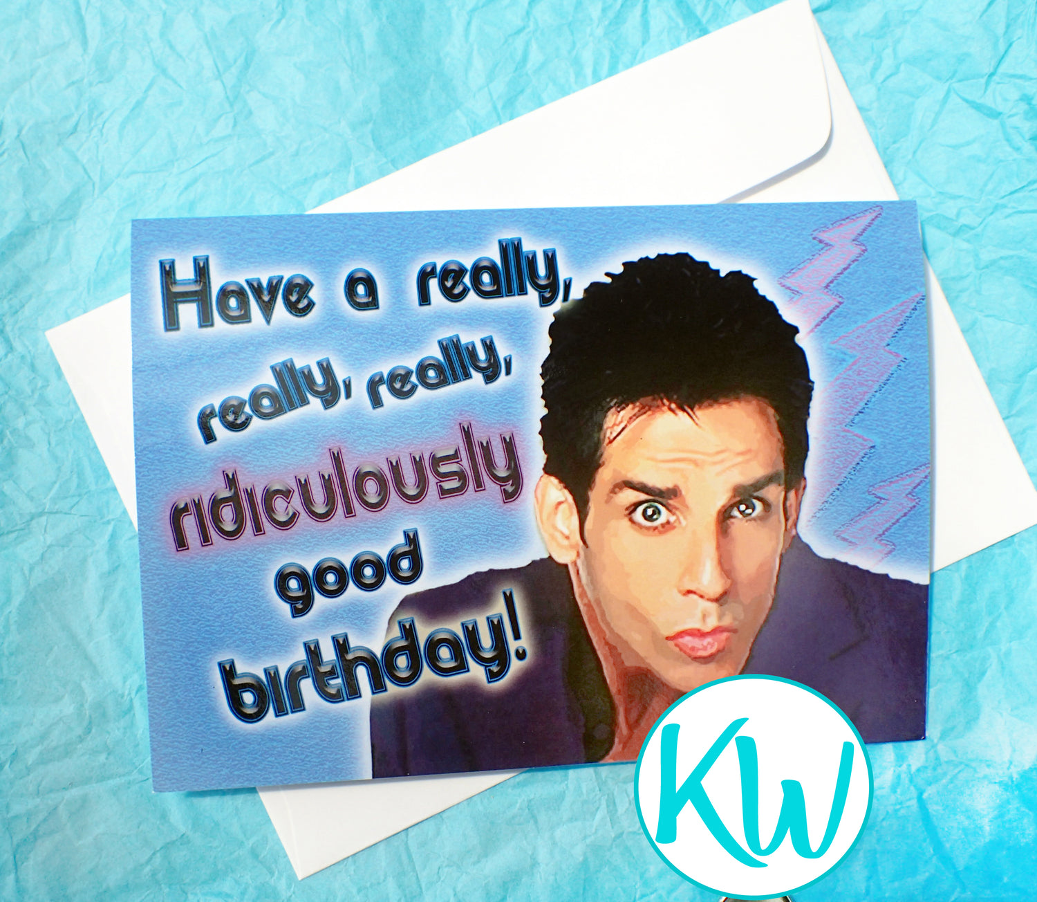 Zoolander Funny Birthday Card KimWestARt